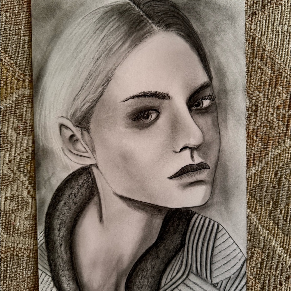 Monochrome Portrait 5 x 7” Unframed Art